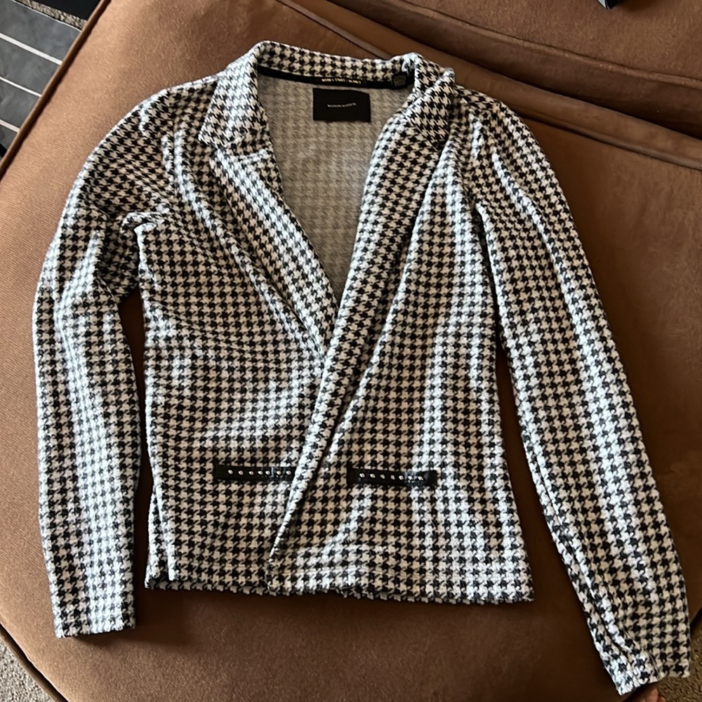 Maison Scotch Houndstooth Blazer